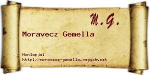 Moravecz Gemella névjegykártya